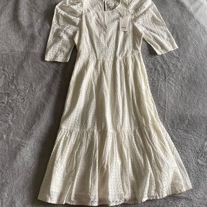 A New Day White puff sleeve dress